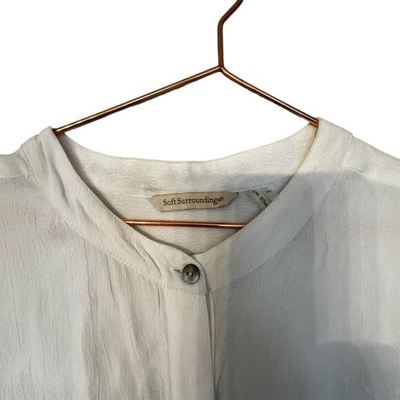 Soft Surroundings Ruffle Trim Blouse - Size XL - Picture 2 of 6